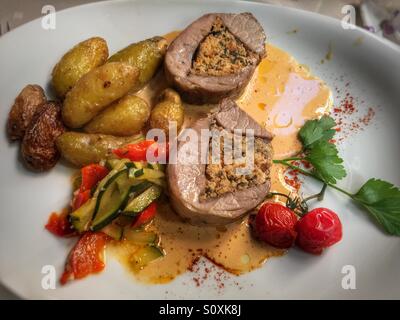 Il filet mignon ricetta francese Foto Stock