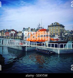 Weymouth scialuppa di salvataggio Foto Stock