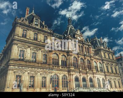 Palais de la Bourse Lyon Francia Foto Stock