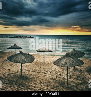 Una bellissima spiaggia in Spagna Foto Stock