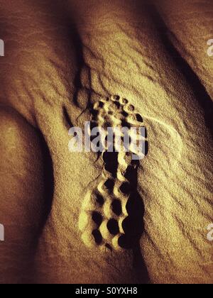 Pedana sul deserto di sabbia Foto Stock