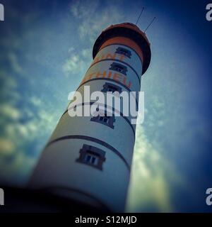 Faro, stazione di segnale di pointe Saint Mathieu, Bretagna, Francia, Europa Foto Stock