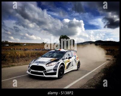 2015 WRC Rally-RACC Rally de España SS21 Guiamets 2 [Els Guiamets] Pauric Duffy/Kevin Glynn - Ford Fiesta R5 rally car, Catalogna, Spagna. Foto Stock