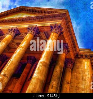 St George's chiesa parrocchiale, Bloomsbury Foto Stock