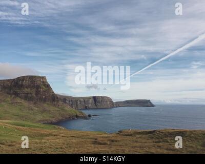 Neist Point, la punta ovest dell'Isola di Skye, vicino a Glendale, Scozia. Foto Stock