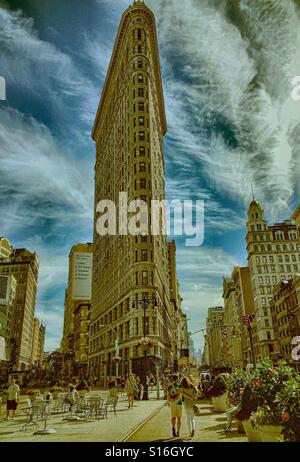 Il Flatiron (Fuller) edificio, 175 Fifth Avenue, Manhattan, New York, Stati Uniti d'America Foto Stock