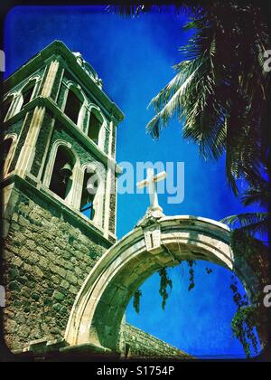 Una vista parziale della Misión de Nuestra Señora de Loreto Conchó in Baja California. Foto Stock