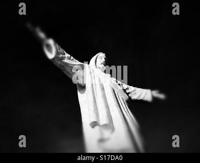 Statua del Cristo Redentore al di sopra di Cuzco Foto Stock