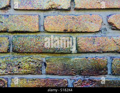 Ciambelle Voodoo esterno muro di mattoni in Portland Oregon USA Foto Stock