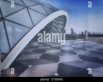 La moderna architettura di Heydar Aliyev aeroporto di Baku, Azerbajan Foto Stock