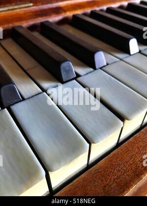 Vecchio avorio tasti di pianoforte