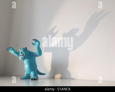 Sulley- Monsters Inc Bubble Bath Foto Stock