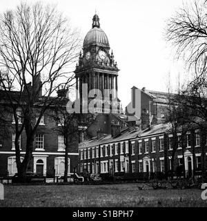 Leeds Town Hall, West Yorkshire. In Inghilterra. Foto Stock