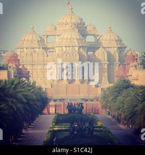 Tempio di Akshardham, Delhi Foto Stock