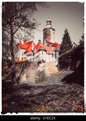 Il castello di Czocha, Bassa Slesia, Polonia, Europa Foto Stock