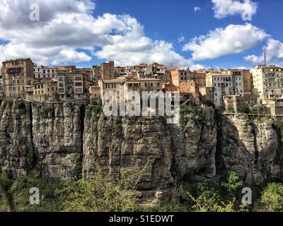 Le case sulla roccia nella città di Costantino, Algeria, Africa Foto Stock