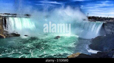 Il potente Cascate Horseshoe. Foto Stock