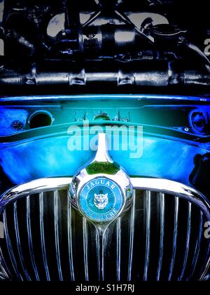 Jaguar 3.4 litro classic car Foto Stock