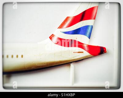 British Airways Airbus A320 modello in scala Foto Stock