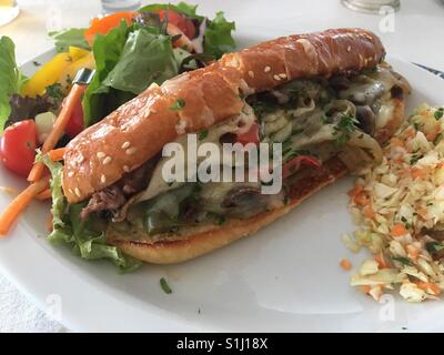 Gourmet Cheesesteak Philly Foto Stock