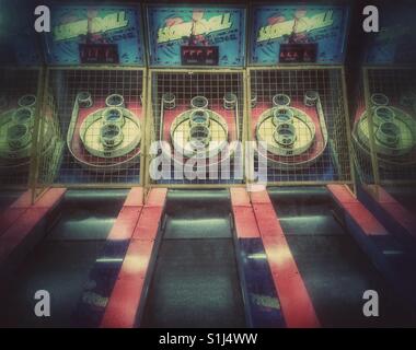 Skee Ball Game Arcade Foto Stock