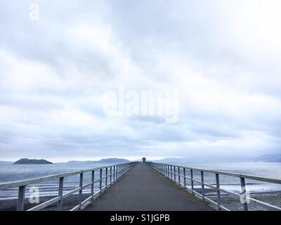 Giornata di vento in Petone. Foto Stock