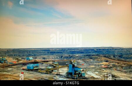 Oil sands, Fort McMurray, Alberta, Canada Foto Stock