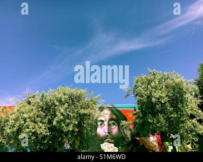 John Lennon arte di strada Foto Stock