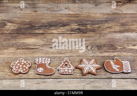 Natale gingerbread cookie Foto Stock