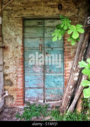 Porta vecchia Lugnano-Monti di Villa Toscana Italia Foto Stock
