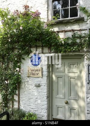 Casa Nantgarw, vicino a Cardiff, Galles è il luogo dove il famoso Nantgarw opere della Cina è stata fondata nel 1813 da William Billingsley. Oggi un museo. Foto Stock