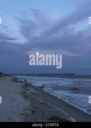 Sunrise a holden beach North Carolina Foto Stock