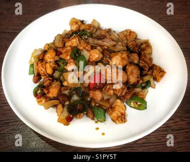 Kung Po pollo Foto Stock