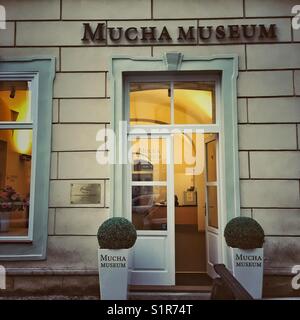 Mucha Museum, Praga, Repubblica Ceca Foto Stock
