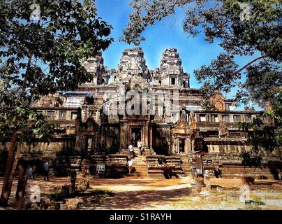 Angkor Watt, Siem Reap, Cambogia Foto Stock