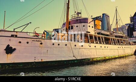 Acadia un ex idrografica e ricerche oceanografiche Spedisci ora il Museo Marittimo dell'Atlantico, Halifax, Nova Scotia, Canada Foto Stock