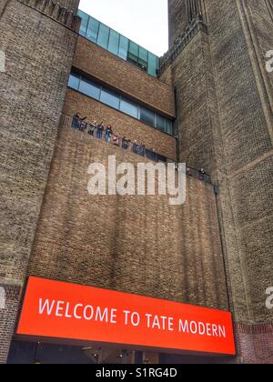 Galleria d'arte Tate Modern a Bankside a Londra, Inghilterra. Foto scattata Ottobre 31 2017 Foto Stock