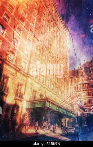 Chateau Frontenac progettato dall architetto americano Bruce Prezzo (1893), Quebec City, Quebec, Canada. Ora funziona come il Fairmont Le Chateau Frontenac. Foto Stock