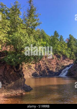 Superior falls, hurly, Wisconsin Foto Stock