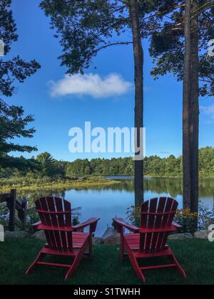 Acque Manitowish, Wisconsin Foto Stock