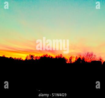 Dipinto tramonto Foto Stock