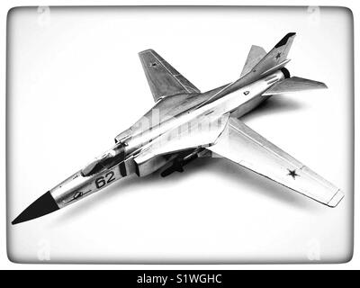 Soviet jet fighter modello Foto Stock