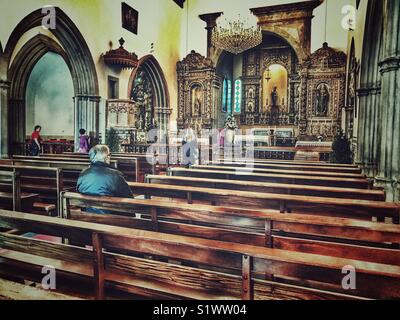 Igreja de Sao Bento, Chiesa di San Benedetto, Ribeira Brava, Madeira, Portogallo. Foto Stock