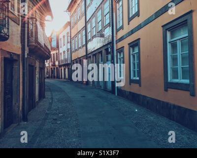 Old Street a Viana do Castelo Foto Stock