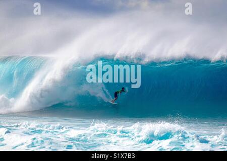 La pipeline surf Foto Stock