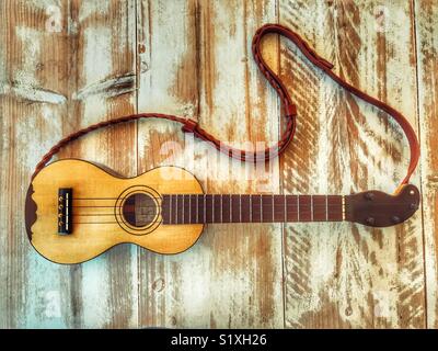 Machete, piccolo 4 chitarra a corda da l'isola di Madeira, Portogallo Foto Stock