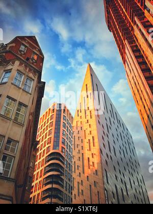 Edifici in Old Street, Londra Foto Stock