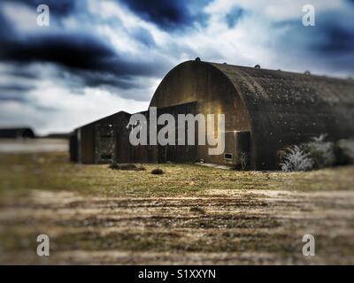 Ex Guerra Fredda aerodromo militare Foto Stock