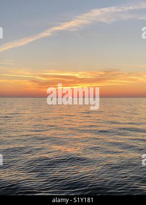 Tramonto in Hernando Beach, Florida Foto Stock