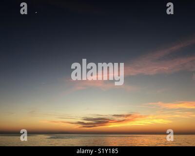 Tramonto in Hernando Beach, Florida Foto Stock